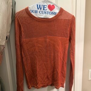 Zara Orange Knit Top